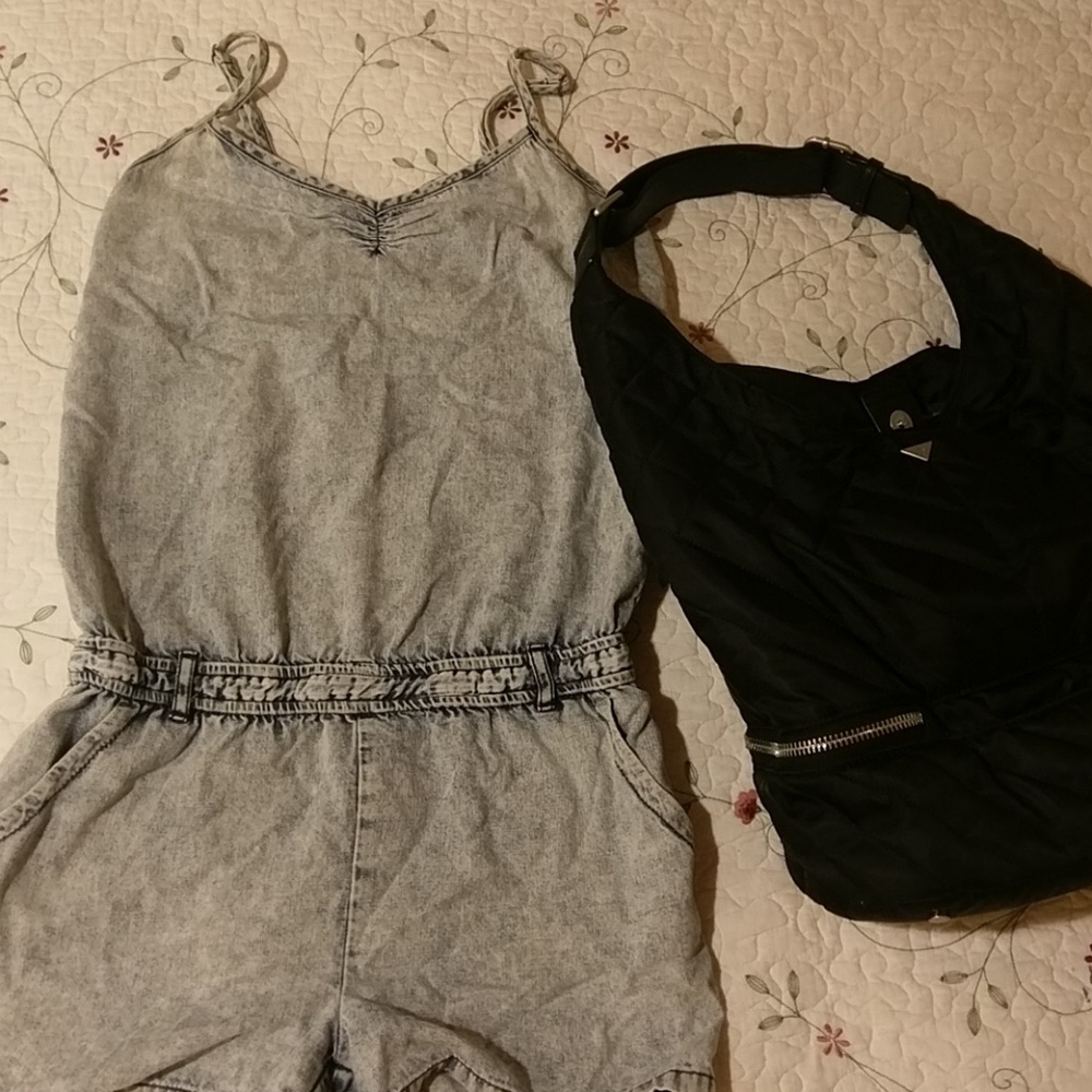 Denim romper